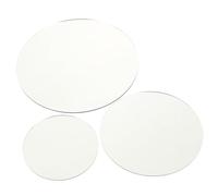 ELAYARD 3 Piezas Tableros Acrílicos Redondos Espejo para Fotografía Prop Decorativo Profesional Diseño Reversible para Maquillaje y Decoración Hogar