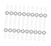 ELAYARD 30 Piezas Clips de Resorte para Pantalla de Lámpara Accesorios de Fijación para Tulipas y Lámparas Colgantes Estructura Doble Horquilla Resistente Fácil Instalación para Uso