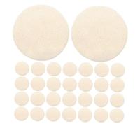 ELAYARD 30piezas Esponjas de Lufa Naturales Herramientas de Limpieza Facial Exfoliantes para Cara Ducha y Cocina Color Neutro