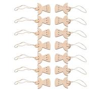 ELAYARD 36 Adornos de Madera sin Tratar en Forma de Ángeles Blancos para Manualidades Colgantes Decorativos Navideños de Madera Natural Paquete de 6 Unidades Adecuado para Proyectos DIY