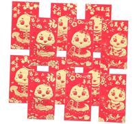 ELAYARD 36piezas Rojo de Año Papel Festivo Festivo Bolsa de Dinero Tradicional Bolsillo para Dinero Obsequio de Año Sobres Rojos de Papel Patrón Delicado