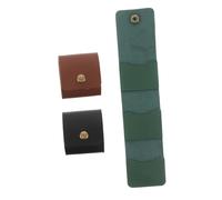 ELAYARD 3piezas Bolsa de Recogida de Púas para Guitarra de Cuero de PU Organizadora Enrollable Plegable con Compartimentos Bolsa de Almacenamiento de Púas para Guitarristas Color Verde