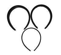 ELAYARD 3piezas Conjunto de Diadema de Terciopelo Negra Diademas Acolchadas Anchas para Mujer Accesorios Elegantes para Cabello Grueso Fiestas y Usos Diarios