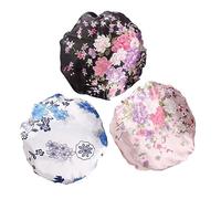 ELAYARD 3piezas Gorro De Dormir Estampado De Satén Para Mujer Gorro Anticaída De Quimioterapia Para Nocturno