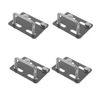 ELAYARD 4 Abrazaderas Metálicas para Portaequipajes de Techo, Soportes en U para Barras Transversales, Clips para Accesorios de Carga, Compatibles SUV y Furgonetas, Kit de