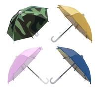 ELAYARD 4 Mini Paraguas para Teléfono Móvil en Colores Amarillo, Rosa, Camuflaje y Azul Marino, Parasol Exterior Pequeño y Ligero, Accesorio de Equitación para Protección Solar