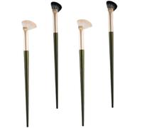 ELAYARD 4 piezas Brochas Maquillaje Pincel Nariz Difuminador Ojos Corrector Ojeras Sombras Multifunción para Base y Polvos