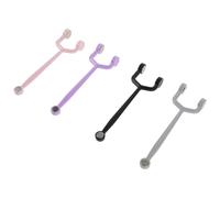 ELAYARD 4 Piezas de Imán para Uñas Efecto Ojo de Gato, Lápiz Magnético para Arte de Uñas, Colores Negro, Morado, Gris y Rosa, Herramienta Portátil para Manicura en Casa y Salón