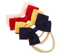 ELAYARD 4 piezas Diademas para Niña Niña Lazos Suaves sin Diademas Elásticas Cómodas para Recién Nacidos y Pequeños Accesorios de Pelo Diarios Especiales