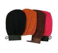 ELAYARD 4 Piezas Guantes Exfoliantes de Baño Guantes de Ducha para Hombres y Mujeres Diseño Ligero y Portátil sin Irritación Doble con Control Manual