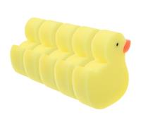 ELAYARD 5 Esponjas de Baño Forma de Pato para Bebés y Esponjas Exfoliantes Suaves de Espuma Color Amarillo Set de 5 Unidades Ideales para Ducha y Baño Infantil