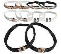 ELAYARD 5 Pares Cordones Elásticos Antideslizantes Cristales para Zapatos y Zapatillas, Elegantes y Reemplazables, Ideales todas Temporadas y Caminar en Caminos Irregulares