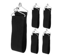 ELAYARD 5 Piezas Cinturones Reforzados para Sillas Lounge de Correas Gruesas Negras Resistentes para Reparación y Refuerzo de Butacas Salón para Exteriores y Sillas Reclinables