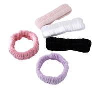 ELAYARD 5 piezas Diademas para Lavar Cara Bandas Maquillaje Suaves y Prácticas para Spa Ducha y Maquillaje Accesorios Faciales para Mujer y Niñas Diseño y Elegante