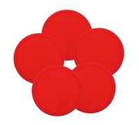 ELAYARD 5 Piezas Posavasos de Silicona Roja Antideslizantes Resistentes al Calor para Tazas Vasos y Botellas Diseño Grueso y Seguro para Uso Diario