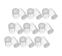 ELAYARD 50 Piezas Caja Redonda de Almacenamiento Transparente Bote Plástico Reutilizable con Tapa de Sellado Hermético Resistente a Impactos y Humedad para Negativos Accesorios Pequeños y