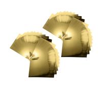 ELAYARD 50 piezas Cartulina Espejo Dorada con Acabado Metálico Brillante para Manualidades Pack Flexible y Fácil de Moldear para Scrapbooking Tarjetas y Decoración Elegante