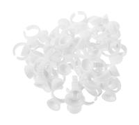ELAYARD 500 Piezas Anillos de Pegamento para Pestañas Ajustables Portadores de para Tatuajes y Microblading Soporte Ergonómico para Extensiones y Herramientas Cosméticas Profesionales