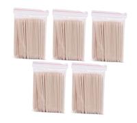 ELAYARD 500 piezas Palos de Madera para Manicura Pedicura Aplicadores de Cera Doble Punta Multiusos para Uñas y Depilación Precisa Instrumentos Profesionales para Cuidado de Pies y Manos