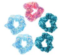 ELAYARD 5piezas Diadema Lentejuelas para Navidad Bandas Elásticas Cabello Liga Elástica Pelo Lentejuelas para Fiestas y Celebraciones Color Aleatorio