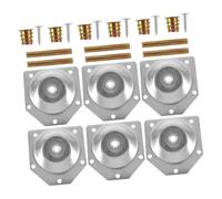 ELAYARD 6 Juegos Patas Ajustables Metálicas para Muebles con Arandelas de Conexión Extensores de Altura para Sofá Cama y Silla Kit de Repuesto para Patas de Mesa y Armario