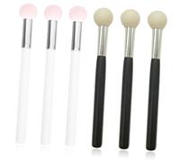 ELAYARD 6 piezas Esponjas Maquillaje Forma de con Mango Aplicadores para Polvo y Corrector Herramienta Cómoda y Versátil para Mujer