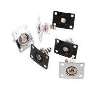 ELAYARD 6 Piezas Placa Jack Cuadrada Guitarra Eléctrica Salida Audio Conector Compatible Amplificadores y Sistemas Grabación para Bajos y Guitarras Eléctricas