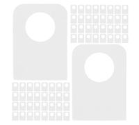 ELAYARD 600 Ganchos Adhesivos Autoadhesivos Transparentes con Orificio Redondo para Etiquetas Colgantes Tamaño 23X32X03 MM Removibles sin Marcas Ideales para Comercio Minorista y