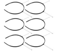 ELAYARD 6piezas Diademas Con Peine Para Mujeres Accesorios De Diy Para Peinados Soporte De Diadema De Color Negro Para Únicos