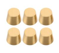 ELAYARD 6piezas Patas Elevadoras de Latón para Tabla de Cortar Patas de Soporte de Tornillos y Arandelas para Muebles de Cocina y Manualidades