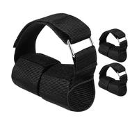 ELAYARD Accesorios de Entrenamiento para Tobillos y Pies Ajustables 3 Piezas Negras para Mancuernas y Máquinas de Gimnasio, Correas Resistentes para Levantamiento de Pesas y