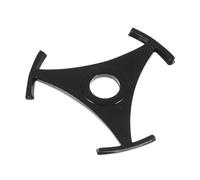 ELAYARD Adaptador para Tocadiscos Vinilo 45 Revoluciones Triangular Negro 2 Piezas Inserto Reductor de Orificio Central para Discos Sencillos Ep Accesorio Compacto y Resistente para