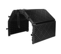 ELAYARD Aislante para Micrófono con Absorbente Diseño Plegable y Ligero para Grabación Profesional Transmisiones y Estudio Protector de Sonido y Portátil