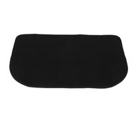 ELAYARD Alfombrilla Ignífuga Semicircular para Chimenea 102x60 Cm, Alfombra Protectora Negra para Estufa de Leña, Tapete Resistente al Fuego para Interiores y Exteriores, Protección