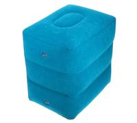 ELAYARD Almohada para Reposapiés Inflable de PVC Tamaño Ajustable, Reposapiés de Viaje Versátil, Cojín Suave y Lavable Adecuado para Avión, Oficina y Tren