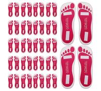 ELAYARD Almohadillas Adhesivas Desechables para Bronceado de Pies, 25 Pares, Tamaño Único, Protectores Bronceadores Pegajosos, para Spa y Salones Móviles, Uso Cómodo y Estable