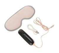 ELAYARD Antifaz de Masaje Recargable para Ojos Tamaño Ajustable Función de Calor y Vibración Portátil para Aliviar Fatiga Ocular en Casa y Viajes Color Rosa