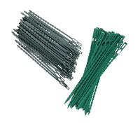 ELAYARD Ataduras para Plantas de Jardín 300 Unidades Verdes Diseño Espina de Pescado Bridas Flexibles de Plástico Ajustables para Árboles Arbustos y Plantas Trepadoras 17 CM y 135 CM