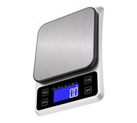 ELAYARD Báscula Digital de Cocina de Acero Inoxidable Recargable Batería de Litio, Alta Precisión 5 Kg/1 G para Alimentos, Hornear y Joyería, Básculas Electrónicas para Uso Doméstico