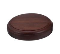 ELAYARD Base Decorativa de Madera Maciza para Plantas y Teteras Soporte Redondo Resistente y Compacto para Interiores y Exteriores Pedestal Marrón Elegante para Bonsáis y Vajilla