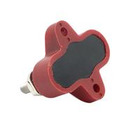 ELAYARD Bloque Terminal Distribución Energía Doble Terminal Pesado para Coche Barco Base Nylon Reforzado Vidrio Cables Alta Resistencia Rojo