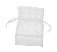ELAYARD Bolsa de Cordón de Color Claro para Joyas Diseño de Malla de Poliéster, Fácil de Guardar y Transportar, Adecuado para Fiestas y Decoraciones