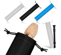 ELAYARD Bolsa de Gamuza para Flauta Dulce Soprano 37x6 Cm, Estuche Portátil Cordón, 3 Piezas (gris, Azul, Negro), Funda Ligera y Protectora para Instrumentos Musicales y Almacenamiento