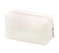 ELAYARD Bolsa De Maquillaje Portátil De Poliéster 1 Unidad Tamaño Mediano Almacenamiento Organizado para Cuidado Personal y Viaje Uso Diario Práctica y Ligera En Color Beige Claro