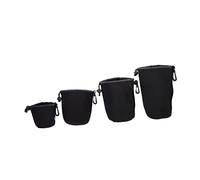 ELAYARD Bolsa para Lentes de Cámara Neopreno Elástica 4 Tamaños para Fotógrafos Profesionales y Aficionados Soporte Colgante Resistente al Agua Protección contra Polvo y Golpes para Uso