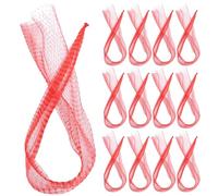 ELAYARD Bolsas de Malla Reutilizables 60cm de Polipropileno, 100 Piezas | Transpirables, Reducen Golpes, para Cocina y Mercados, Color Rojo, Aptas para Juguetes y Melón