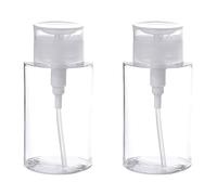 ELAYARD Botellas Bomba para Quitaesmalte 2 Pcs Dispensador de Líquido Botella Vacía para Cuidado Recipiente de Plástico para Diseño a Presión