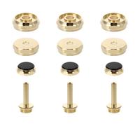 ELAYARD Botones de Presión Metálicos Dorados para Cubierta Superior E Inferior, Accesorios para Instrumentos Musicales, Ideales de Trompetas Pequeñas