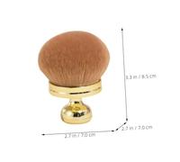 ELAYARD Brocha de Maquillaje Multifuncional para Blush Cerdas Suaves y Ergonómica Herramienta Profesional para Aplicar Colorete y Polvos Diseño Elegante Dorado para Mujer