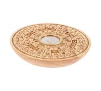 ELAYARD Brújula Feng Shui de Madera Abatible Compass Pan para Decoración de Escritorio y Geomántico y Precisa para Hogar y Oficina